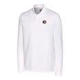 thumbnail image 2 of Men's Cutter & Buck White Florida State Seminoles Vault Advantage Tri-Blend Pique Big & Tall Long Sleeve Polo, 2 of 3