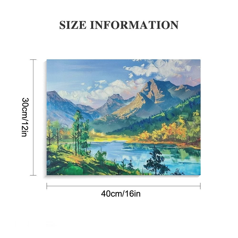 Acheng Nature Mountain Canvas Wall Art National Park Painting Lake