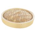 thumbnail image 2 of Kitchen Bamboo Steamer Basket Asian Food Dumpling Steamer 6.5inch Lid, 2 of 9