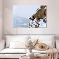 thumbnail image 2 of Elephant Stock Winter Bighorn Sheep Wall Art - Horizontal Canvas Wall Art - Living Room Wall Decor - Animal Canvas - White And Brown Decor - 45" x 30", 2 of 8
