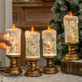 thumbnail image 6 of Christmas Crystal Lights Music Box, Christmas Decorations Candle Lights, Children's Birthday Christmas Gifts, 200ml Light Up Musical Holiday Centerpiece for Home Office Desk, 6 of 6