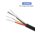 thumbnail image 3 of Uxcell Red Black Yellow White Wire 4pin Extension Cable Cord Electrical Wire 18 AWG Oxygen-Free Copper 10Ft, 3 of 6