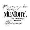 thumbnail image 2 of Quotes & Sayings Wall Decals for Children Bedroom - The Memory Becomes a Treasure Memory DIY & Creativity Boy Girl Bedroom Wall Sticker - Size: 30 In x 27 In, 2 of 5