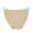 Khaki, variant on Iced Silk Thong Seamless Thin Strap Solid Color Comfortable Panties For Women Khaki,L