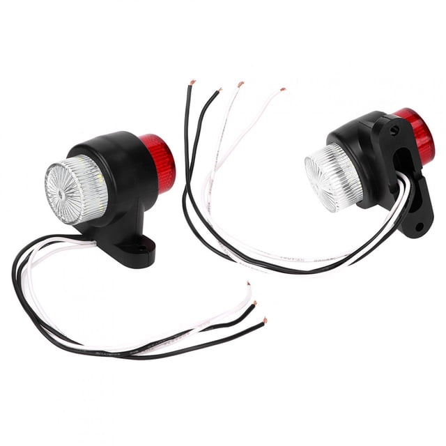 Lámpara LED para camión, 2 piezas, 8 luces LED laterales para remolque, luz LED lateral para camión, resistente y duradera