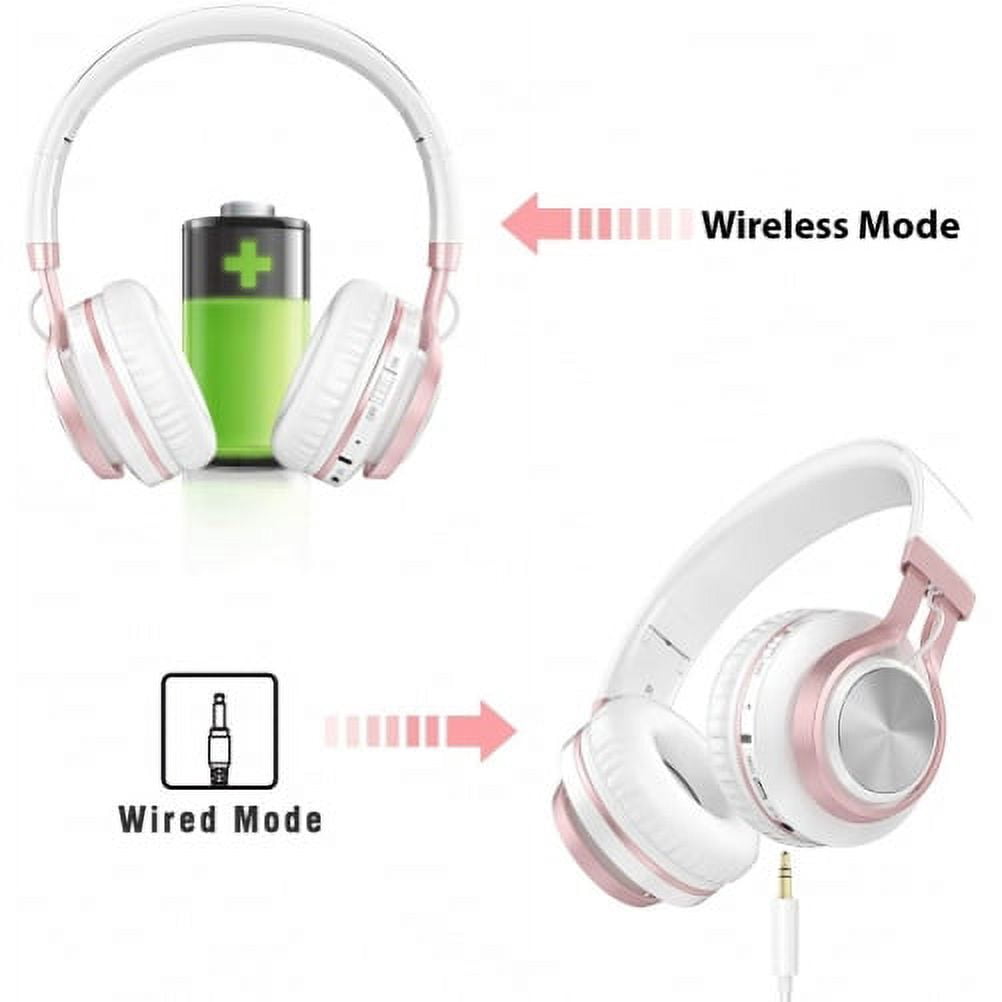 Foldable Wireless Headphones for Motorola Edge (2024)/(2022) - Headset w Mic Hands-free Earphones Earbuds