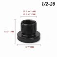 thumbnail image 2 of Black Thread Oil Filter Adapter, 5/8-24 to 1/2-20, 1/2-28, M14x1, M14x1.5, M14x1L Conversion Fittings for Automotive Use, 2 of 5
