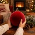 thumbnail image 4 of Extra Large Velvet Christmas Ball Ornaments Shatterproof Hanging Christmas Tree Decorations for Xmas Party Wedding Decor, 4 of 7