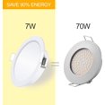 thumbnail image 4 of Juego de 2 luces empotrables LED conectadas WiFi 9W 760LM Compatible con Alexa/Google Home Bombilla multicolor regulable inteligente Blanco cálido/frío 2700-6500K esquí esquí Gafas de esquí, 4 of 5
