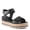 BLACK, variant on Women's Hileman Leather Platform Sandal | Cushioned Footbed, Adjustable Strap, Flexible Sole – Comfortable Heel Sandals for All Day Wear
