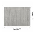thumbnail image 2 of Unique Bargains 2 Pcs Rectangular Bamboo-like Texture Placemat Silver Tone Gray, 2 of 5
