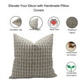 thumbnail image 4 of Fabdivine Block Print Throw Pillow Cover, 14x20 Inch Thick Linen Decorative Cushion Cover, Floral Print Boho Design Green Pillow Cover for Sofa and Couch, 4 of 5