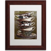 Trademark Fine Art "Afternoon Tea II" Canvas Art by Color Bakery White Matte, Wood Frame