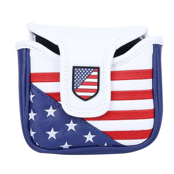 Magnetic Golf Putter Cover Waterproof with Embroidered Design Large Size (14 x 12 x 3.5 cm)