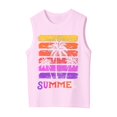 thumbnail image 4 of SGMVNU 2 Pack Girls' Tank Tops Casual Sleeveless Tropical Print Summer Beach T-Shirt Teen Kids Cute Camis Tanks, Size 2-3 Years, Pink, Blue, 4 of 6