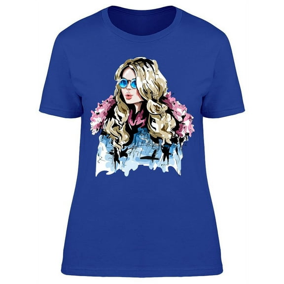 Beautiful Woman Fashionable T-Shirt Women -Image by Shutterstock, Female 3X-Large