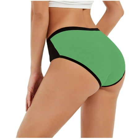 

Outfmvch underwear women Women Solid Color Patchwork Briefs Panties Underwear Knickers Bikini Underpants lingerie for women