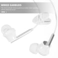 thumbnail image 3 of FENGGUIQU Wired 35Mm Headphones with Mic for Phone Computer and Tablet White Sports Earphones, 3 of 6