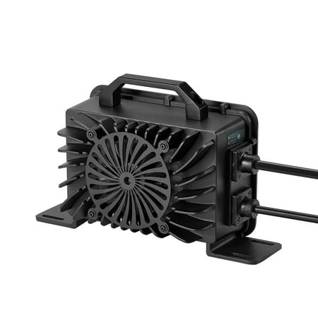 48V 18A Lithium Battery Charger 58.4V AC-DC LiFePO4 Smart Charger for RV 5-Stage Intelligent Charging 0V Activation IP68 Waterproof Overheat and Short Circuit Protection Fast and Safe Charging