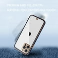 thumbnail image 4 of Xpm Case for Apple iPhone 13 Pro Max (6.7") Hybrid PC Bumper Plating with Raised Camera Protection Shockproof Frame Cover for iPhone 13 Pro Max - Clear / Red, 4 of 8