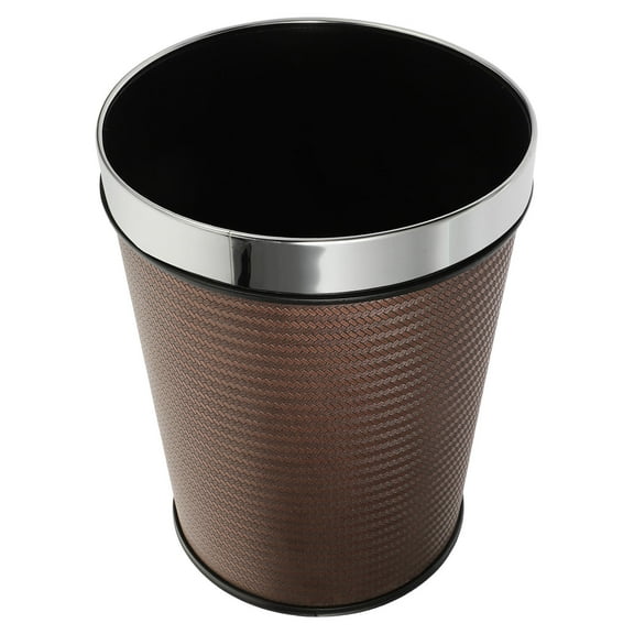 IDEANATEGRATE 1Set Kitchen Trash Can Stainless Steel Metal Garbage Bin 22.1In Height for Homeowners and Office