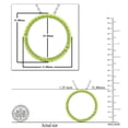 thumbnail image 3 of Dazzlingrock Collection Round Peridot Open Eternity Circle of Life Pendant for Women (Color Green, Clarity Moderately Included) in 14K White Gold, 3 of 4