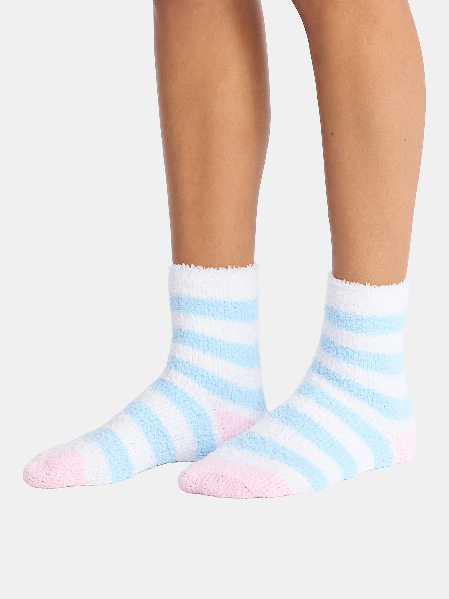 Disney Women's and Women's Plus Stitch Christmas Print Henley Sleepshirt and Plush Socks Set, 2-Piece, Sizes XS-3X