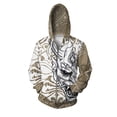 thumbnail image 5 of Sudadera con capucha y cremallera con máscara de fantasma y esqueleto impresa en 3D para hombre, sudaderas con gráficos de esculturas, sudaderas casuales holgadas con capucha de manga larga, 5 of 5