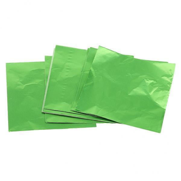 Paquete De Envoltorios De Papel De Aluminio 2x100pcs Para Chocolate Lolly yotijar Paquete de envoltorios de papel de aluminio cuadrado