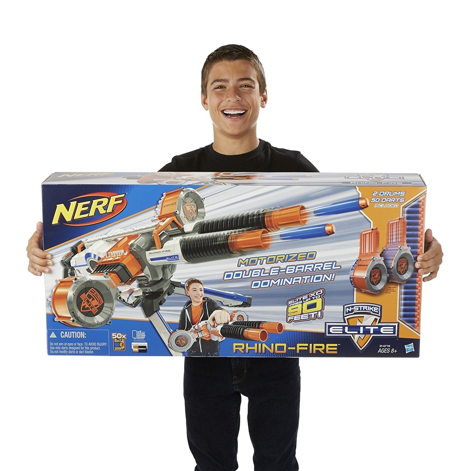 nerf rhino fire blaster with 100 darts