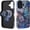 Butterflies Stained Glass, variant on Case for iPhone 14 [Compatible with MagSafe], Glossy Soft Silicone and Hard PC Anti-Scratch Shockproof Protective 2-in-1 Case for Women Men - Sunflowers Wild Flower