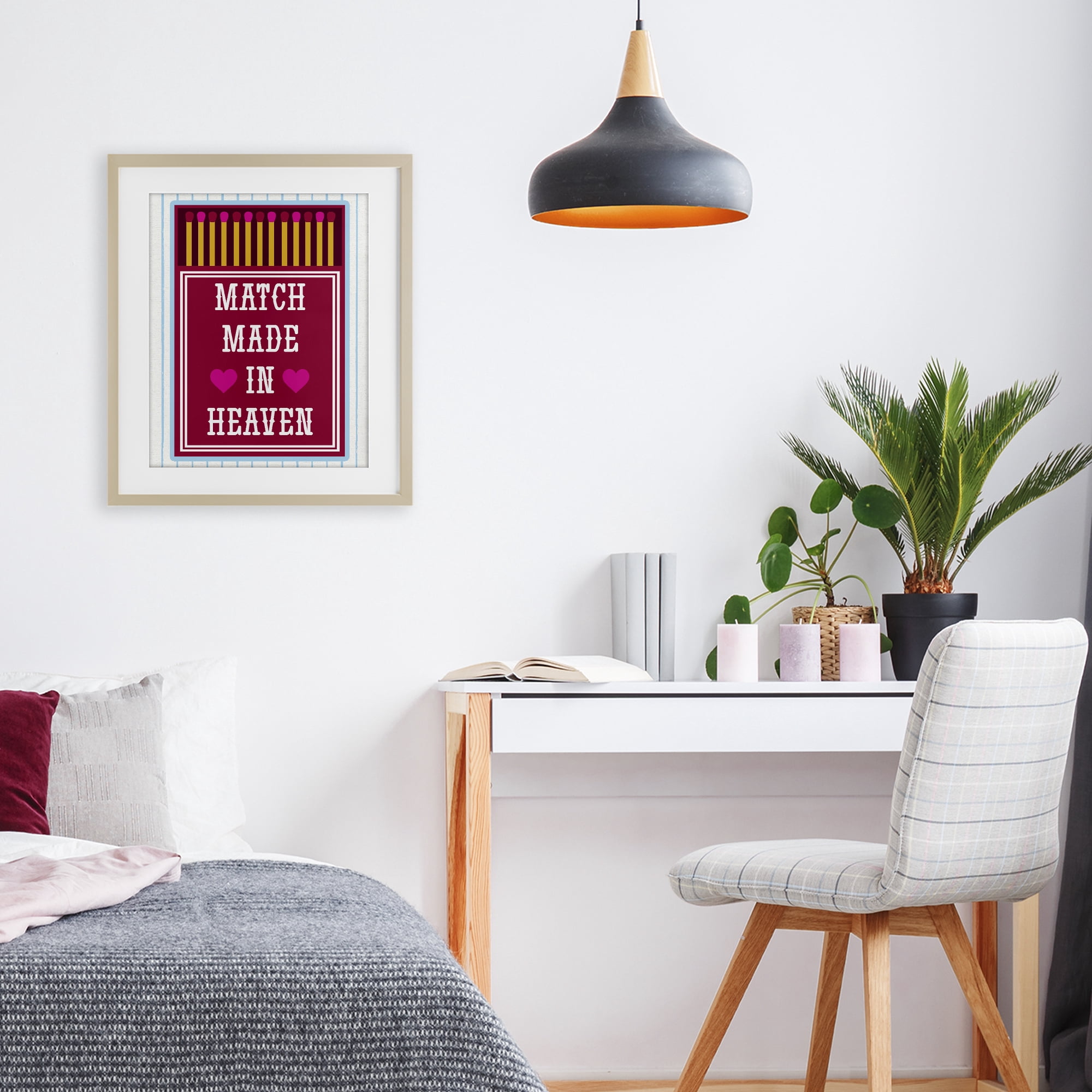 Stupell Industries Vintage Match Made In Heaven Birch Framed Print Under Glass, design by Lil' Rue