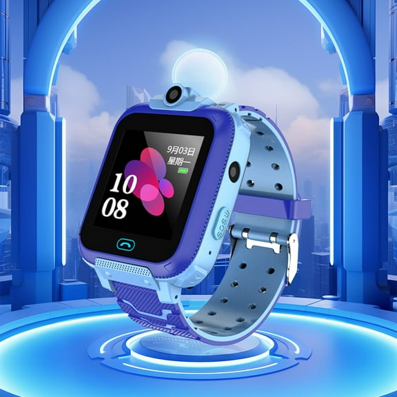 Smartwatch - Children's Electronic Watch Girls Boys Birthday 3 4 5 6 7 8 9 Year Olds Screen Toddler Sports Watch With Camera Calling Two Colors