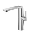 thumbnail image 3 of DAX Brass Single Handle Bathroom Vessel Sink Faucet Spout, 16", Brushed Nickel, 3 of 4