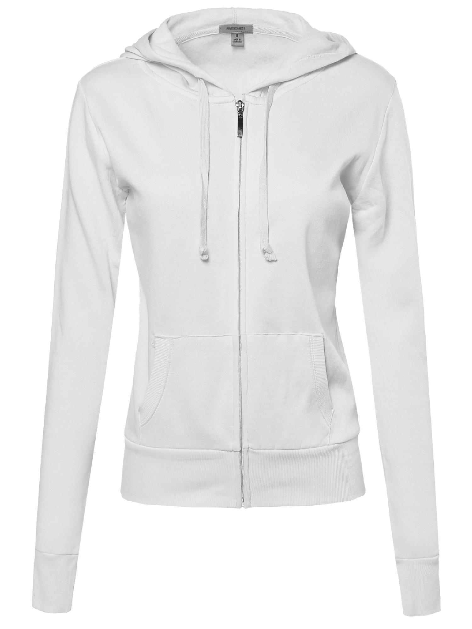 women's lightweight zipper hoodie