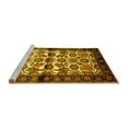 thumbnail image 2 of Ahgly Company Machine Washable Indoor Rectangle Persian Yellow Traditional Area Rugs, 7' x 10', 2 of 4