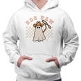 thumbnail image 2 of Cowboy Ghost Boo Haw Hoodie Sweatshirt Unisex 3X-Large White, 2 of 5