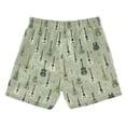 thumbnail image 7 of FORMRS Boys Swim Trunks Quick Dry Mesh Lining Beach Boardshorts, Sizes XS-XL, Green Floral Guitar Pattern, 7 of 7