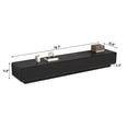 thumbnail image 4 of Blotout 78.7''Minimalist Floating TV Stand, Modern Wall-Mounted Media Console with 4 Drawers, Soft Close Hydraulic Cabinets, Round Corner & Cable Management for Wall-mounted TV Up to 90'', 4 of 8