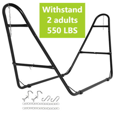 UEAKPIC Hammock Stand Only, 9-13ft Steel Hammock Stand for Outdoor or Indoor, Portable Hammock Frame 550lbs Capacity