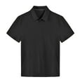 thumbnail image 4 of Yiliang T Shirt for Men Mens Everyday Polo Shirt Turn Down Collar Regular Fit Classic Color Business Casual and Comfortable, 4 of 5