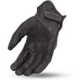 thumbnail image 2 of First Mfg Co - Razer - Men's Motorcycle Biker Riding Black Leather Gloves - Extra Small - Adjustable Strap Knuckle Protection Padded Palm Perforated Leather, 2 of 2