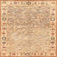 thumbnail image 1 of Ahgly Company Indoor Square Abstract Orange Oriental Area Rugs, 6' Square, 1 of 6