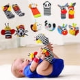 thumbnail image 3 of Sonajero de animales de peluche para bebés, calcetines con sonido, muñeca, juguetes para recién nacidos, juguetes para bebés de 0 a 12 meses, 3 of 4