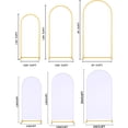 thumbnail image 2 of 3PCS Wedding Arch Stand  And White Arch Cover, Metal Arch Backdrop Stand With Arch Cover For Birthday Party Wedding Ceremony Bridal  Event Decor, 2 of 9