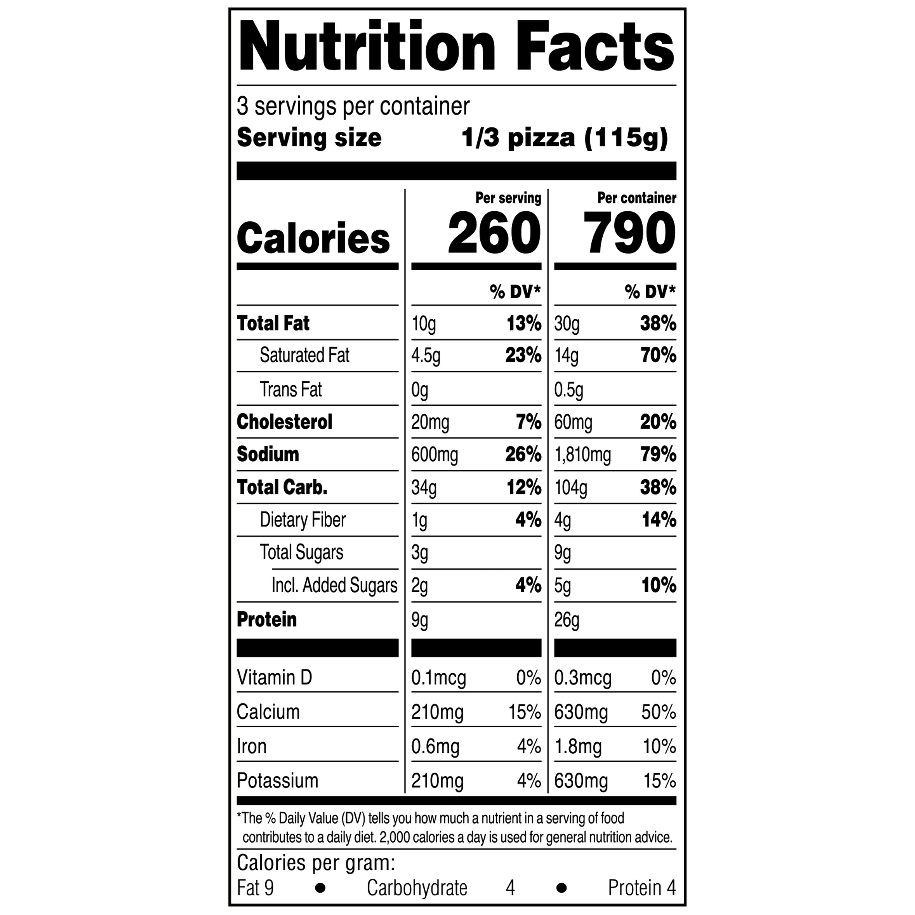 bettergoods Gluten-Free Cauliflower Thin Crust Margherita Pizza, 11.8 oz (Frozen)
