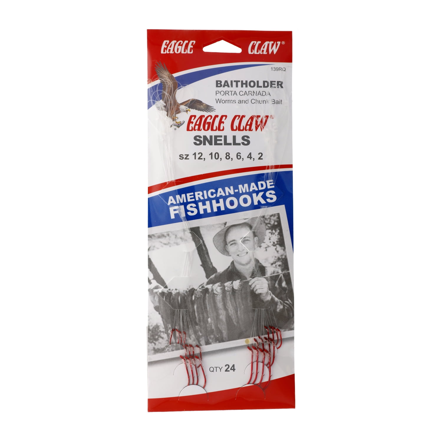 Eagle Claw Snelled Hooks 2024