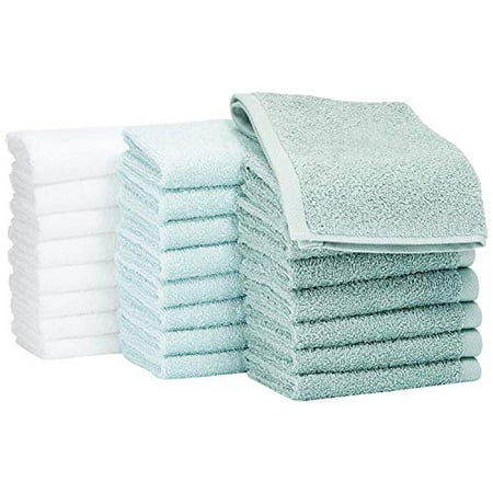 Basics Fast Drying, Extra Absorbent, Terry Cotton Washcloths