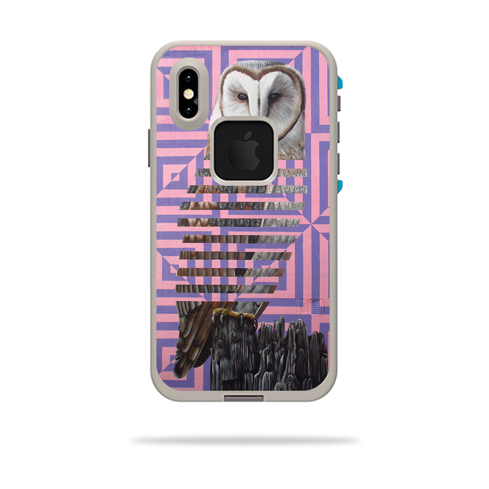 Skin Décalcomanie Pour Coque Lifeproof Fre IPhone 7 - Motif Coquillage Abalone Bleu Vert Or
