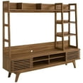 thumbnail image 1 of Render TV Stand Entertainment Center Walnut, 1 of 7